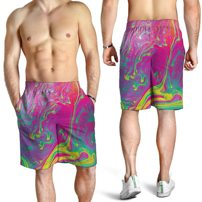 Psychedelic Formed Print Men's Shorts
