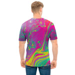 Psychedelic Formed Print Men's T-Shirt
