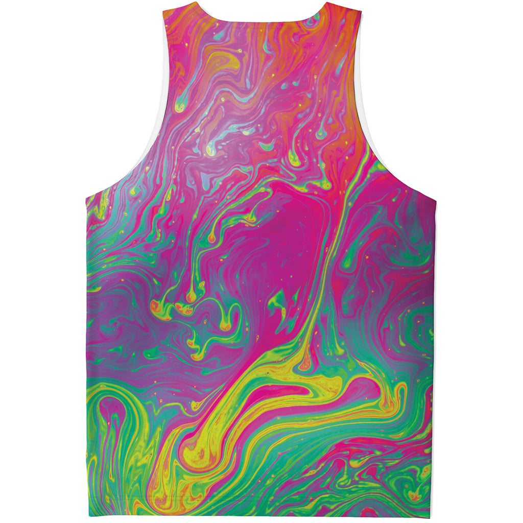 Psychedelic Formed Print Men's Tank Top