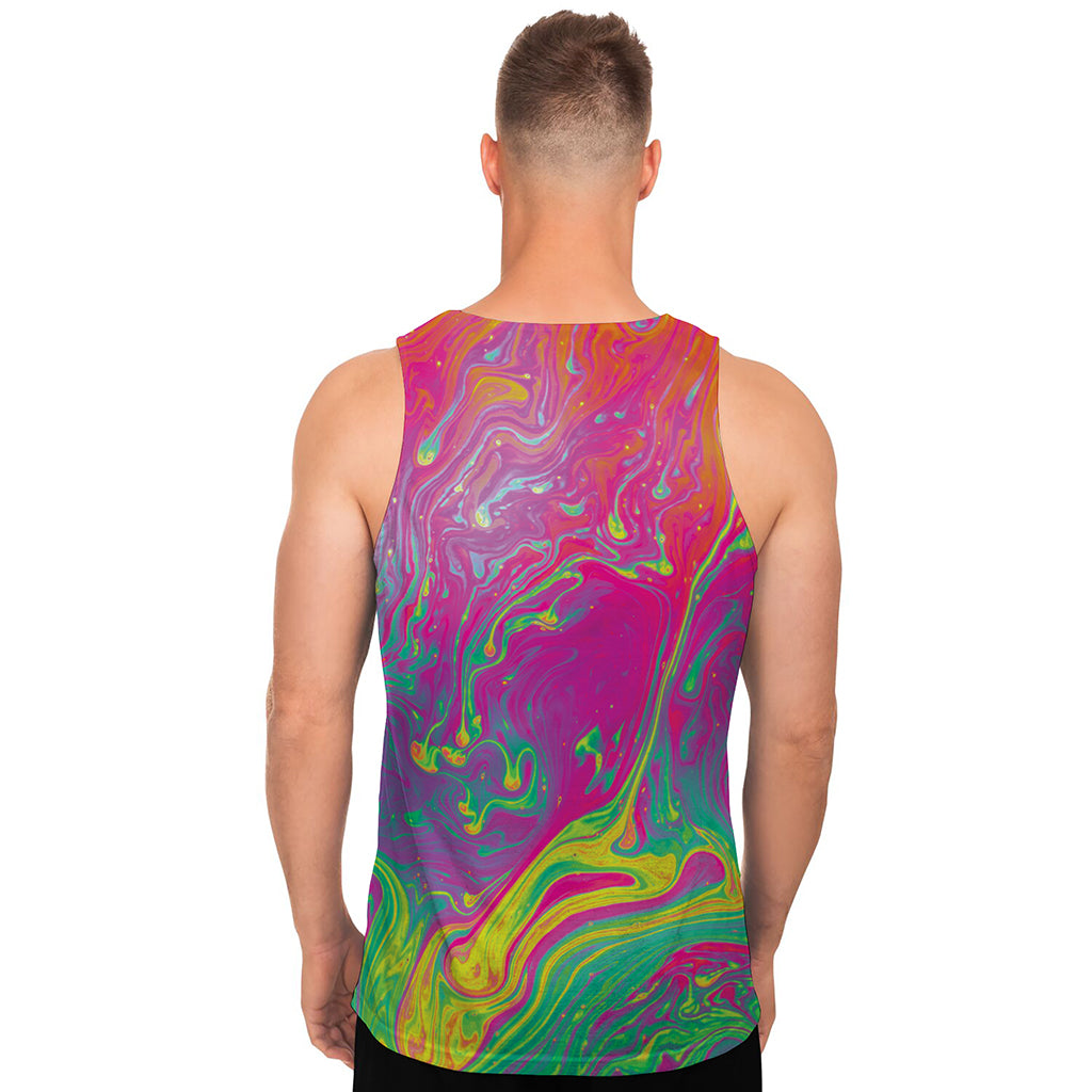 Psychedelic Formed Print Men's Tank Top