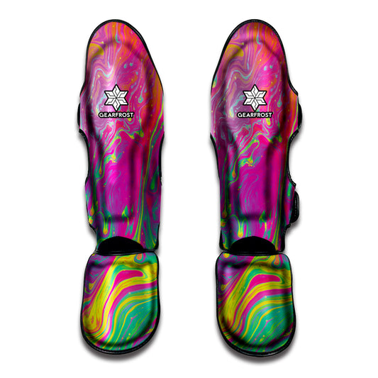 Psychedelic Formed Print Muay Thai Shin Guard