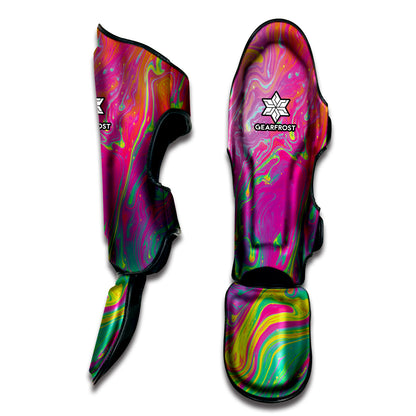 Psychedelic Formed Print Muay Thai Shin Guard