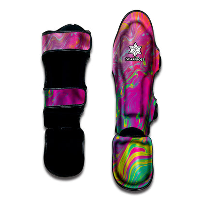 Psychedelic Formed Print Muay Thai Shin Guard