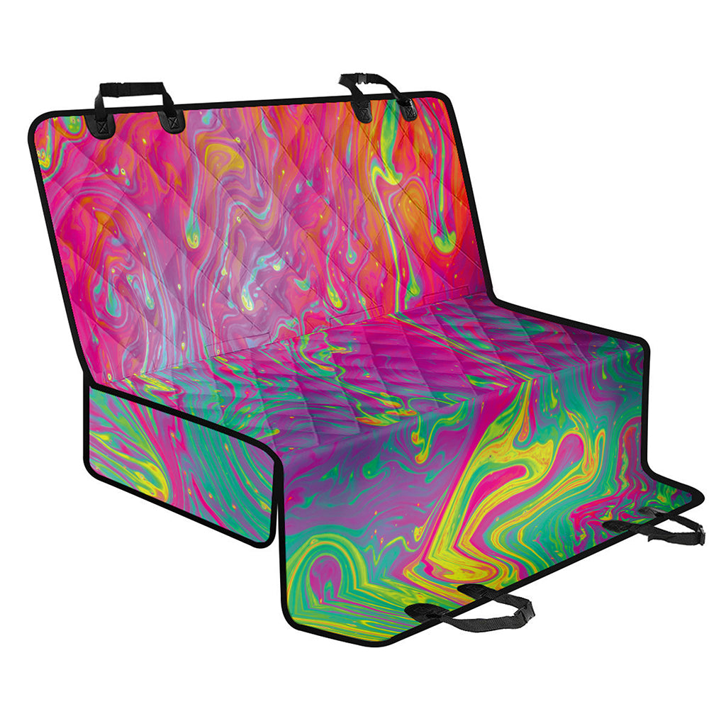 Psychedelic Formed Print Pet Car Back Seat Cover
