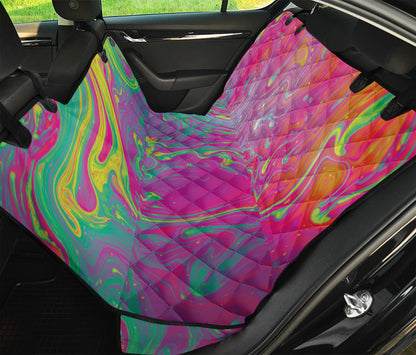 Psychedelic Formed Print Pet Car Back Seat Cover