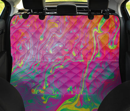 Psychedelic Formed Print Pet Car Back Seat Cover