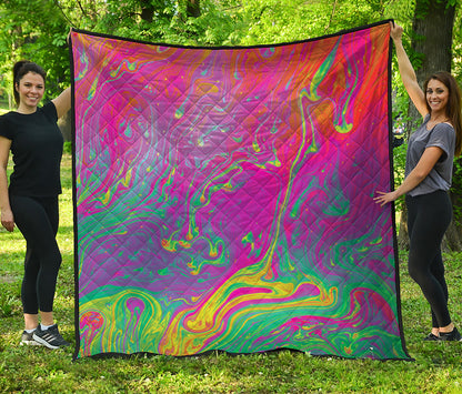 Psychedelic Formed Print Quilt