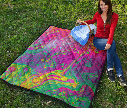Psychedelic Formed Print Quilt
