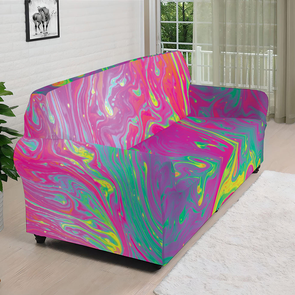 Psychedelic Formed Print Sofa Cover