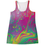 Psychedelic Formed Print Women's Racerback Tank Top