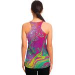 Psychedelic Formed Print Women's Racerback Tank Top