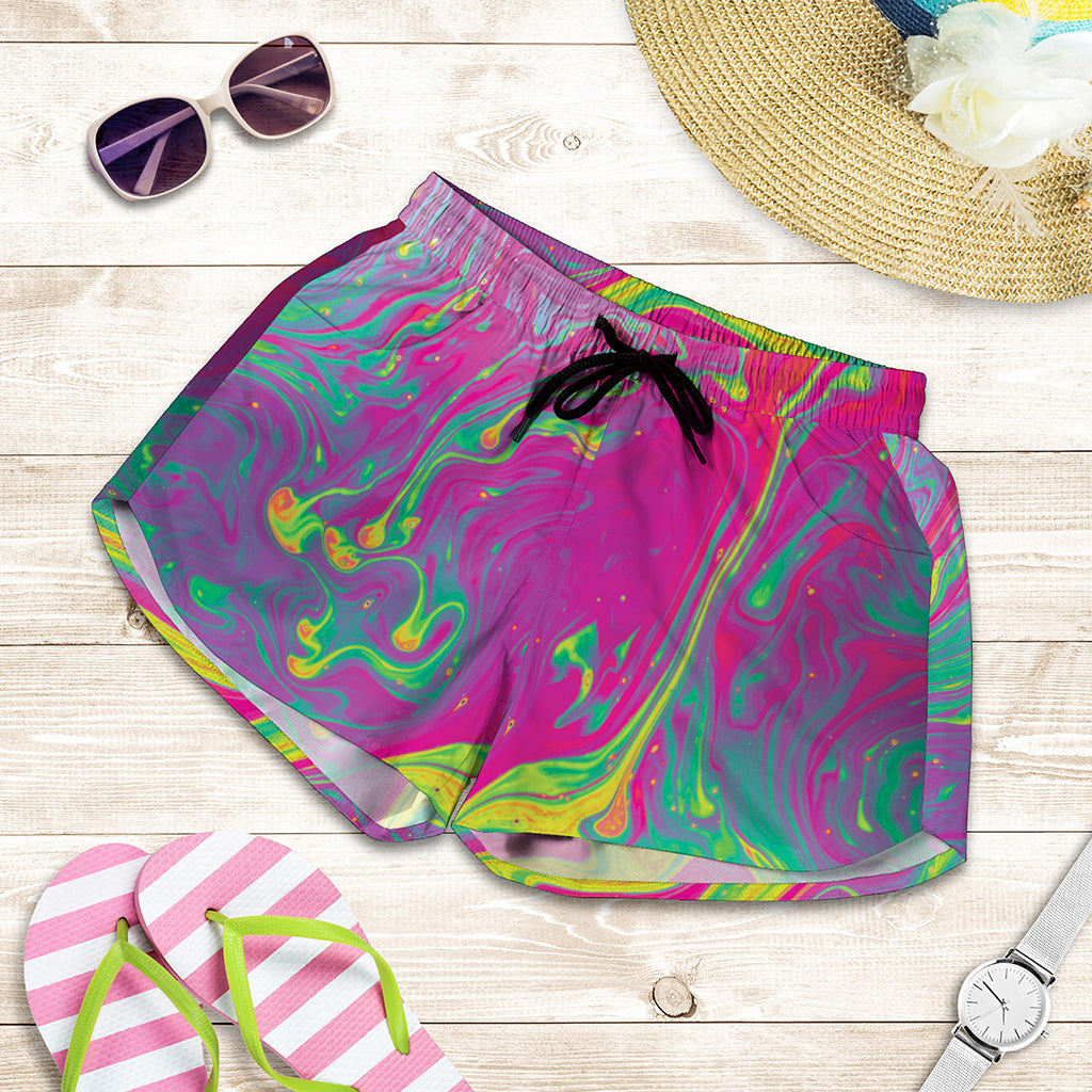 Psychedelic Formed Print Women's Shorts