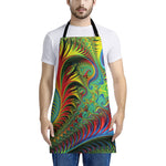 Psychedelic Fractal Print Apron