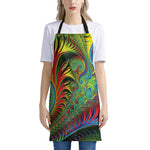 Psychedelic Fractal Print Apron