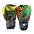 Psychedelic Fractal Print Boxing Gloves