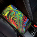 Psychedelic Fractal Print Car Center Console Cover