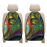Psychedelic Fractal Print Car Seat Organizers