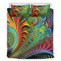Psychedelic Fractal Print Duvet Cover Bedding Set