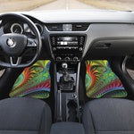 Psychedelic Fractal Print Front Car Floor Mats