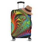 Psychedelic Fractal Print Luggage Cover