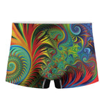 Psychedelic Fractal Print Men's Boxer Briefs