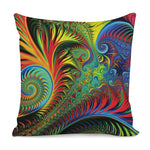 Psychedelic Fractal Print Pillow Cover