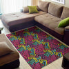 Psychedelic Funky Pattern Print Area Rug