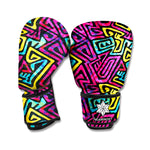 Psychedelic Funky Pattern Print Boxing Gloves