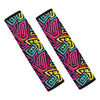 Psychedelic Funky Pattern Print Car Seat Belt Covers