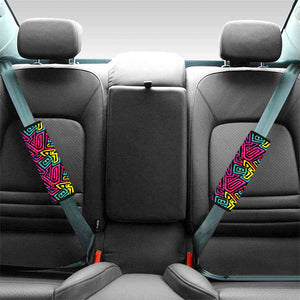 Psychedelic Funky Pattern Print Car Seat Belt Covers