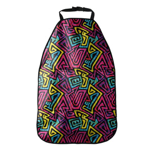 Psychedelic Funky Pattern Print Car Seat Organizers