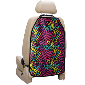 Psychedelic Funky Pattern Print Car Seat Organizers