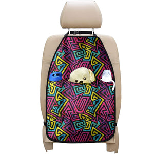 Psychedelic Funky Pattern Print Car Seat Organizers