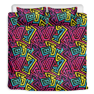 Psychedelic Funky Pattern Print Duvet Cover Bedding Set