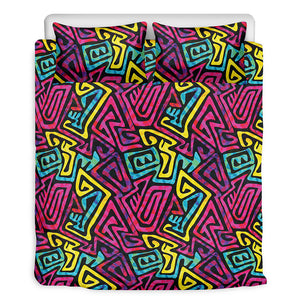 Psychedelic Funky Pattern Print Duvet Cover Bedding Set