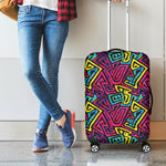 Psychedelic Funky Pattern Print Luggage Cover