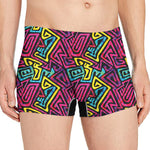 Psychedelic Funky Pattern Print Men's Boxer Briefs