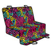 Psychedelic Funky Pattern Print Pet Car Back Seat Cover