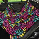 Psychedelic Funky Pattern Print Pet Car Back Seat Cover