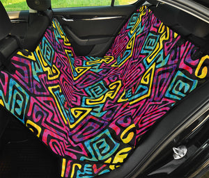 Psychedelic Funky Pattern Print Pet Car Back Seat Cover