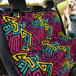 Psychedelic Funky Pattern Print Pet Car Back Seat Cover