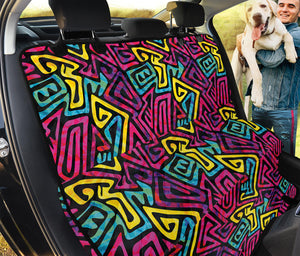 Psychedelic Funky Pattern Print Pet Car Back Seat Cover