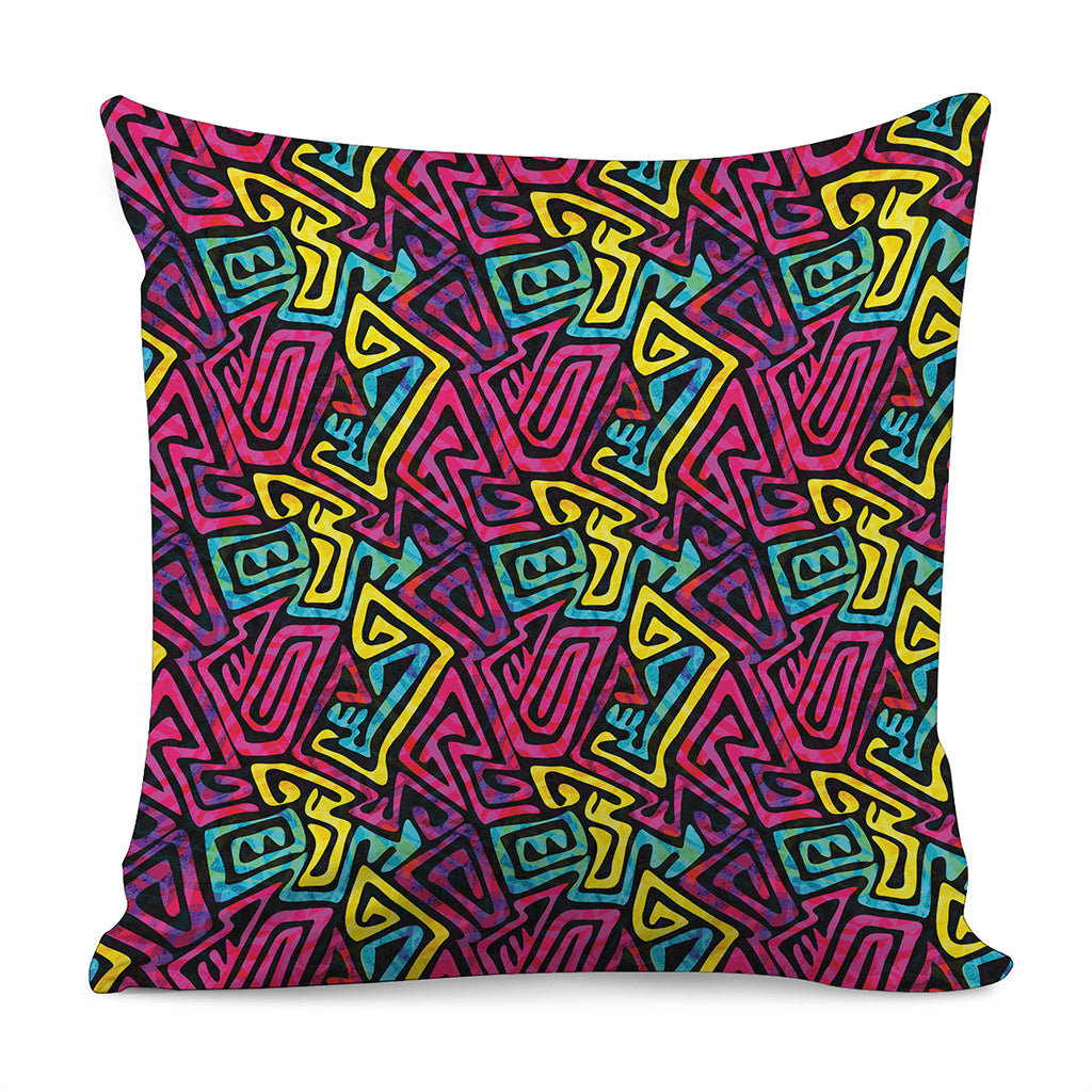 Psychedelic Funky Pattern Print Pillow Cover