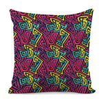 Psychedelic Funky Pattern Print Pillow Cover