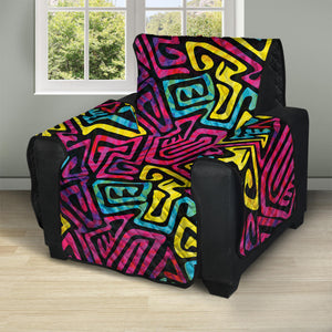 Psychedelic Funky Pattern Print Recliner Protector