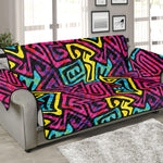 Psychedelic Funky Pattern Print Sofa Protector