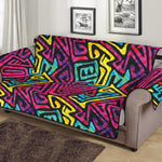 Psychedelic Funky Pattern Print Sofa Protector