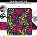 Psychedelic Funky Pattern Print Sofa Protector