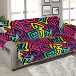 Psychedelic Funky Pattern Print Sofa Protector