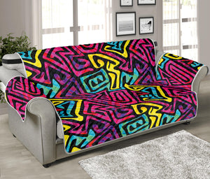 Psychedelic Funky Pattern Print Sofa Protector